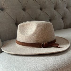 Lisianthus Womens Classic Wool Fedora with Belt Buckle